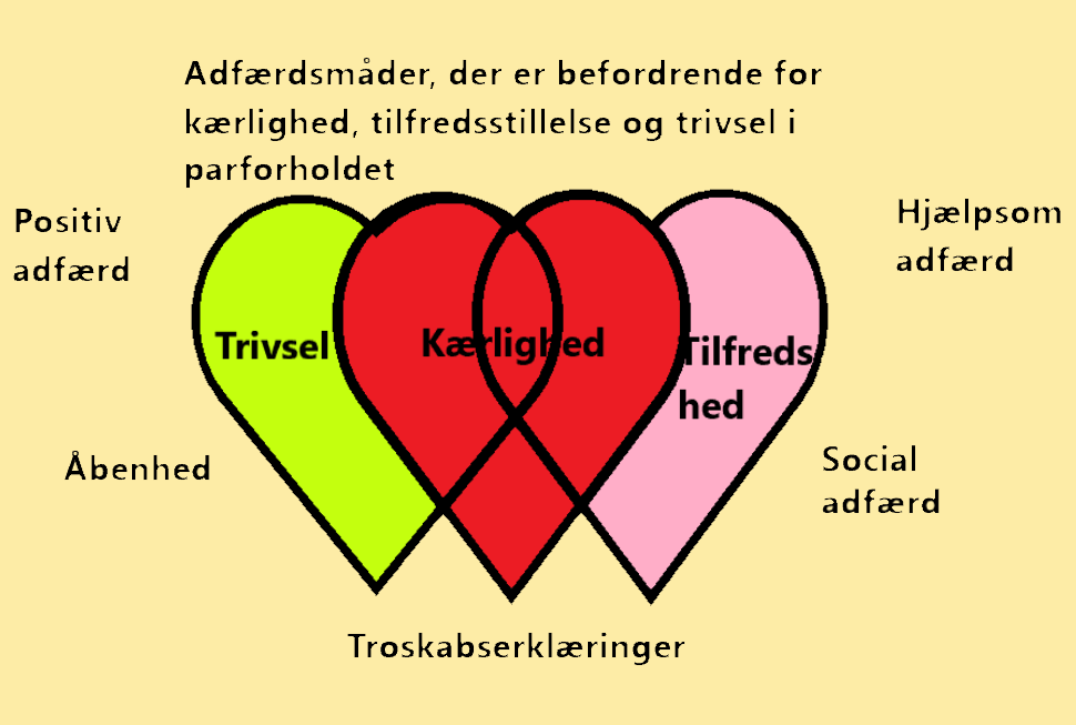 Adfærdsmåder, der er befordrende for kærlighed, tilfredsstillelse og trivsel i parforholdet